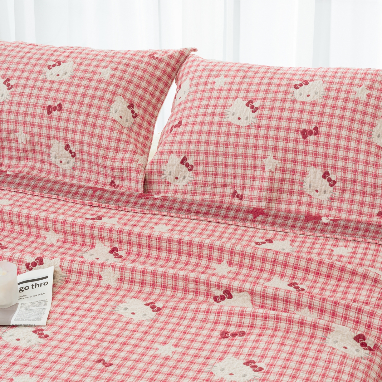 91家纺网 家纺一手货源 找家纺 （总）松色家居 2026新款全棉多层纱的全棉色织提花床盖