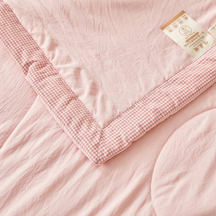 91家纺网 家纺一手货源 找家纺 魅图家纺 2026新款新疆棉花夏被被子被芯新疆棉 烟粉【提供买家秀】