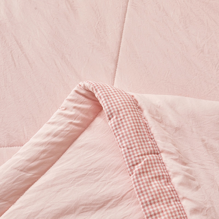 91家纺网 家纺一手货源 找家纺 魅图家纺 2026新款新疆棉花夏被被子被芯新疆棉 烟粉【提供买家秀】