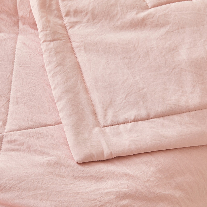 91家纺网 家纺一手货源 找家纺 魅图家纺 2026新款新疆棉花夏被被子被芯新疆棉 烟粉【提供买家秀】