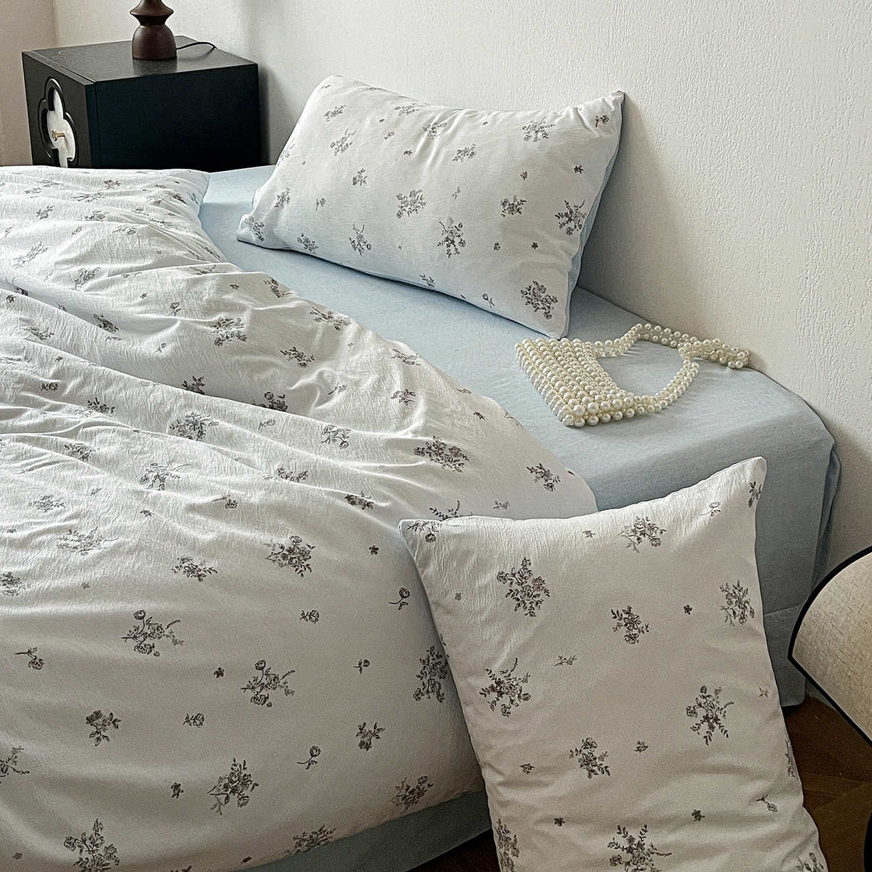 91家纺网 家纺一手货源 找家纺 仟网汇 2026新款高克重加厚色织提花系列四件套小布袋包装 花清梦