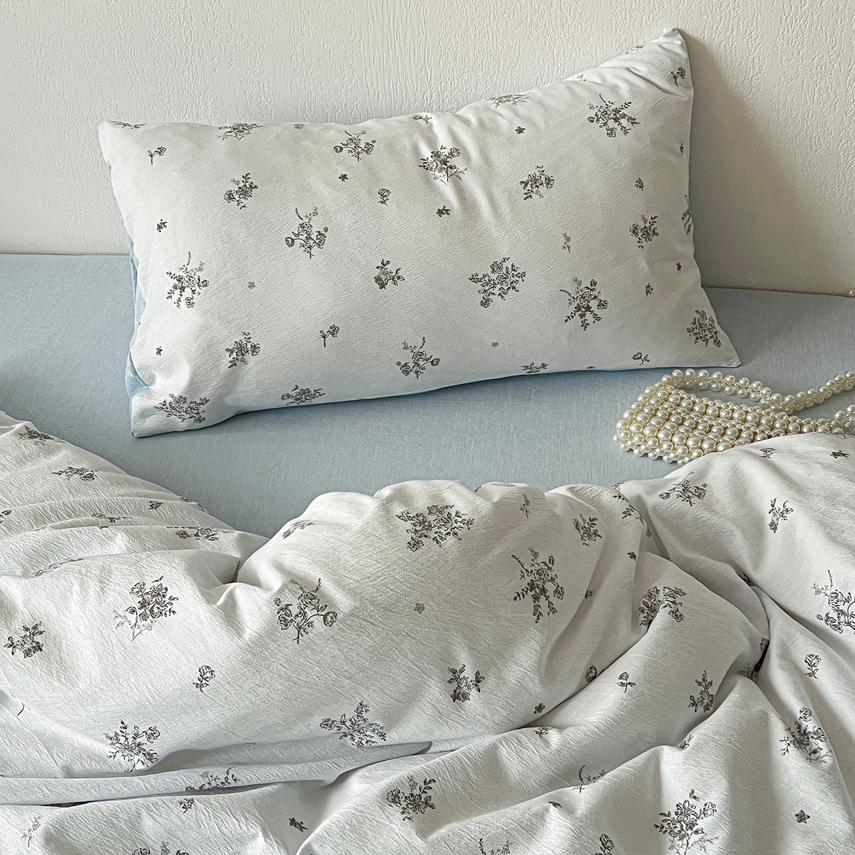 91家纺网 家纺一手货源 找家纺 仟网汇 2026新款高克重加厚色织提花系列四件套小布袋包装 花清梦