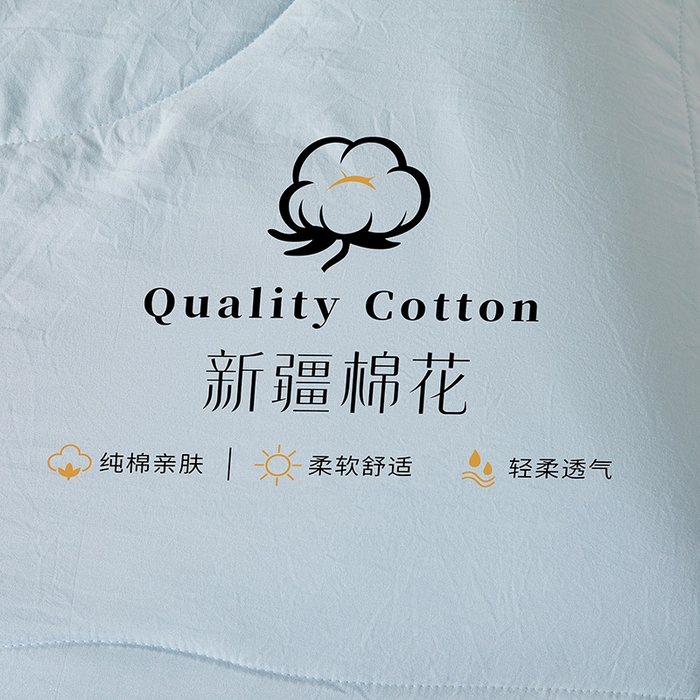 91家纺网 家纺一手货源 找家纺 魅图家纺 2026新款新疆棉花夏被被子被芯新疆棉 湛蓝【提供买家秀】
