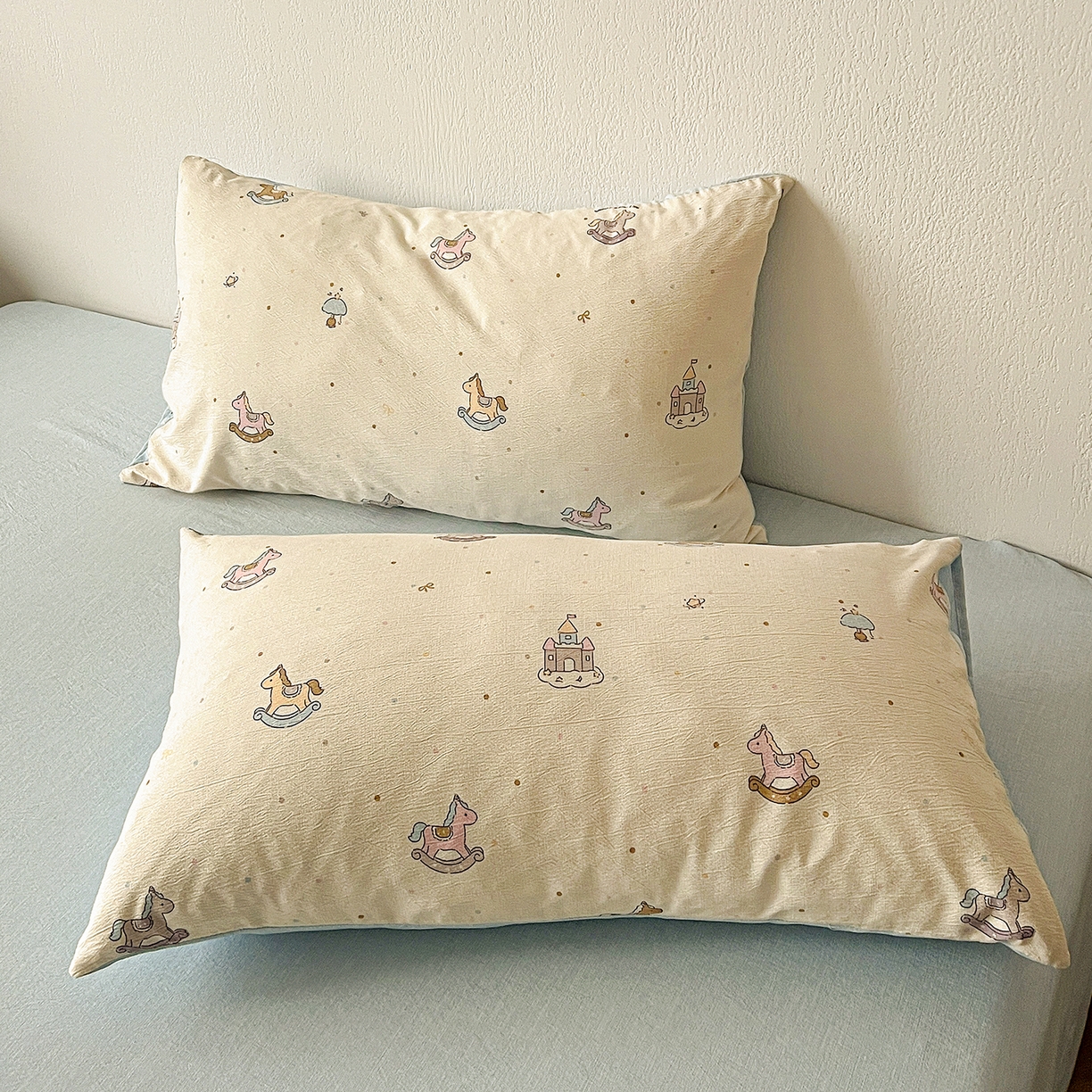 91家纺网 家纺一手货源 找家纺 仟网汇 2026新款高克重加厚色织提花系列四件套小布袋包装 童梦园