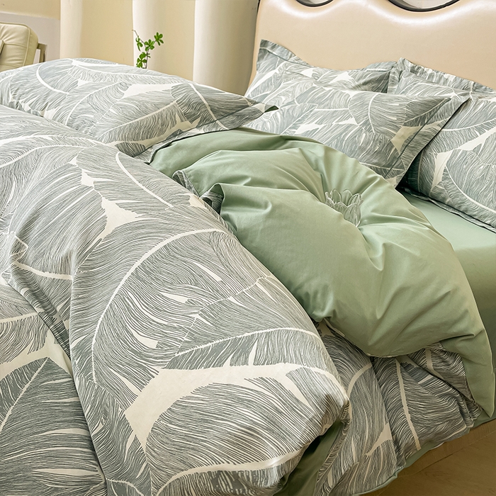 91家纺网 家纺一手货源 找家纺 （总）帛美家纺 2026新款小清新全棉纯棉印花四件套