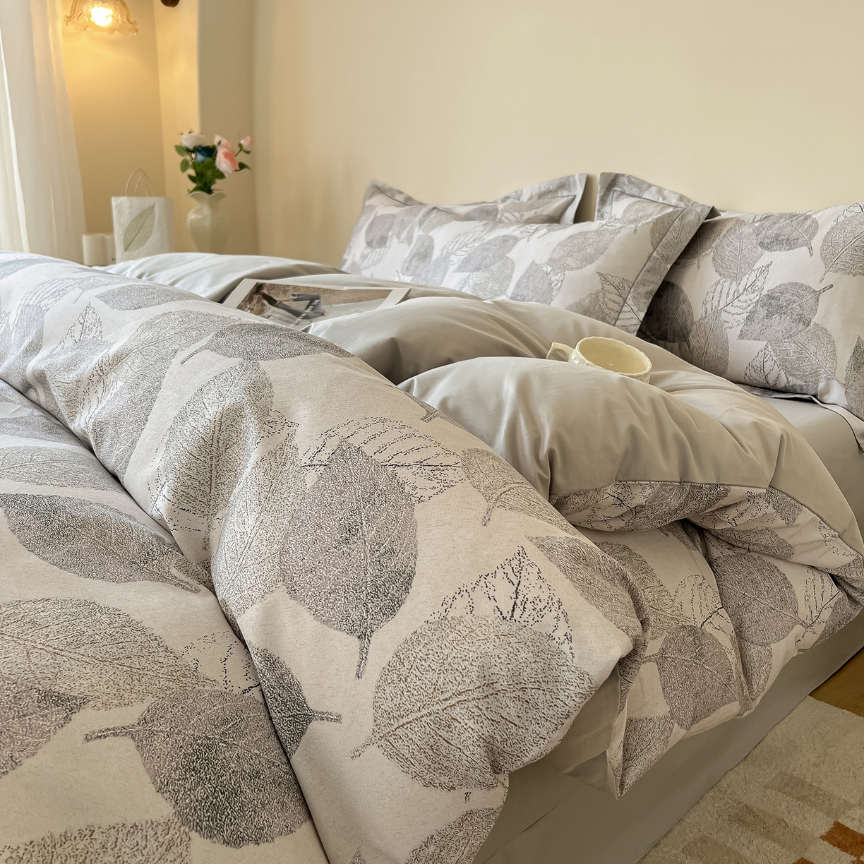 91家纺网 家纺一手货源 找家纺 （总）帛美家纺 2026新款小清新全棉纯棉印花四件套