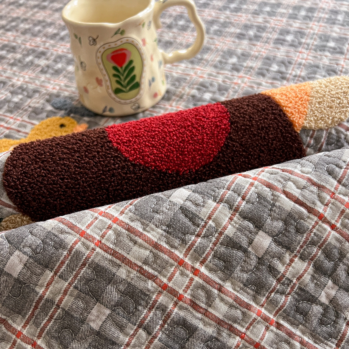 91家纺网 家纺一手货源 找家纺 （总）鑫喜莱家纺 2026新款全棉纯棉原创毛巾绣床盖三件套单床盖软床垫