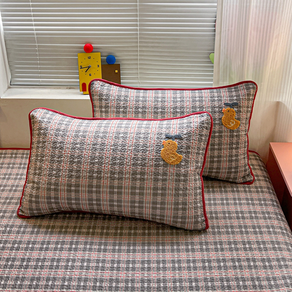 91家纺网 家纺一手货源 找家纺 （总）鑫喜莱家纺 2026新款全棉纯棉原创毛巾绣床盖三件套单床盖软床垫