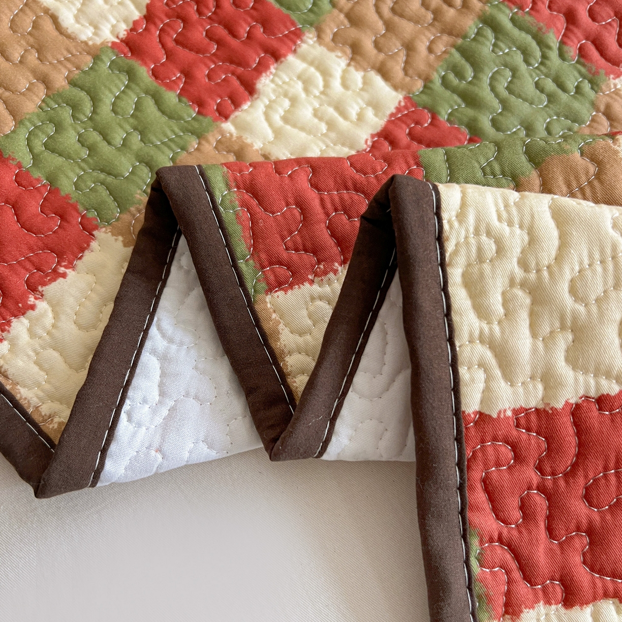 91家纺网 家纺一手货源 找家纺 鑫喜莱家纺 2026新款全棉纯棉原创毛巾绣床盖三件套单床盖软床垫 酷酷的小熊