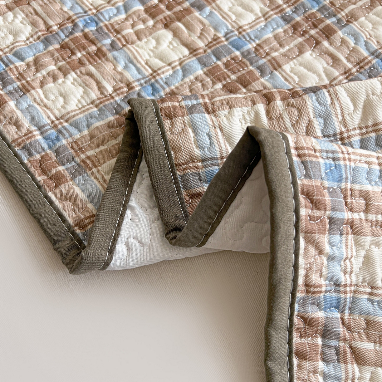 91家纺网 家纺一手货源 找家纺 鑫喜莱家纺 2026新款全棉纯棉原创毛巾绣床盖三件套单床盖软床垫 胖熊的星星