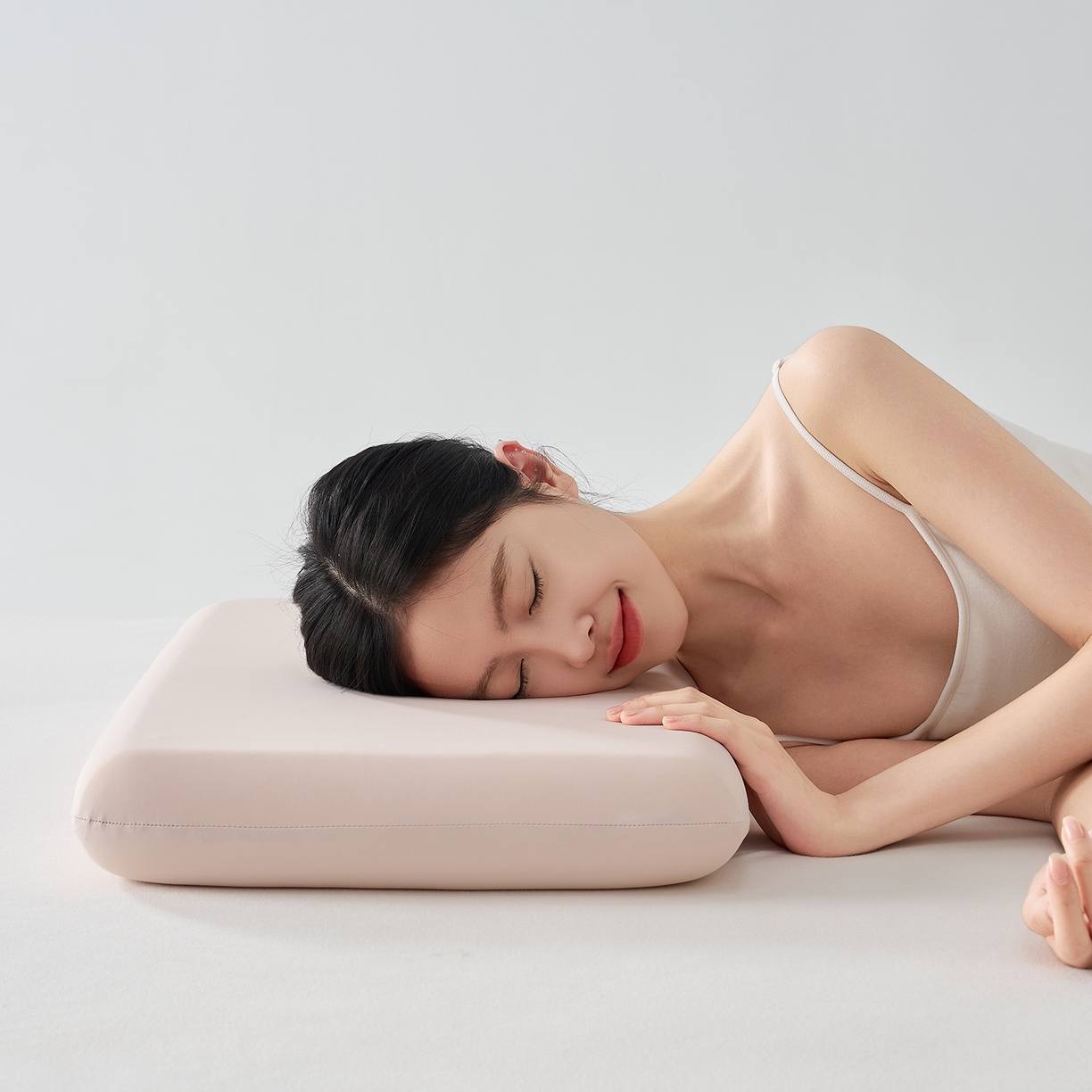 91家纺网 家纺一手货源 找家纺 乐可 2026新款深睡云感记忆棉枕枕头枕芯 深睡云感枕-粉