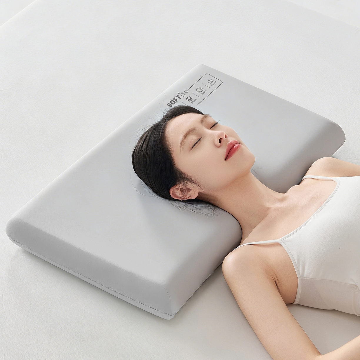 91家纺网 家纺一手货源 找家纺 乐可 2026新款深睡云感记忆棉枕枕头枕芯 深睡云感枕-灰