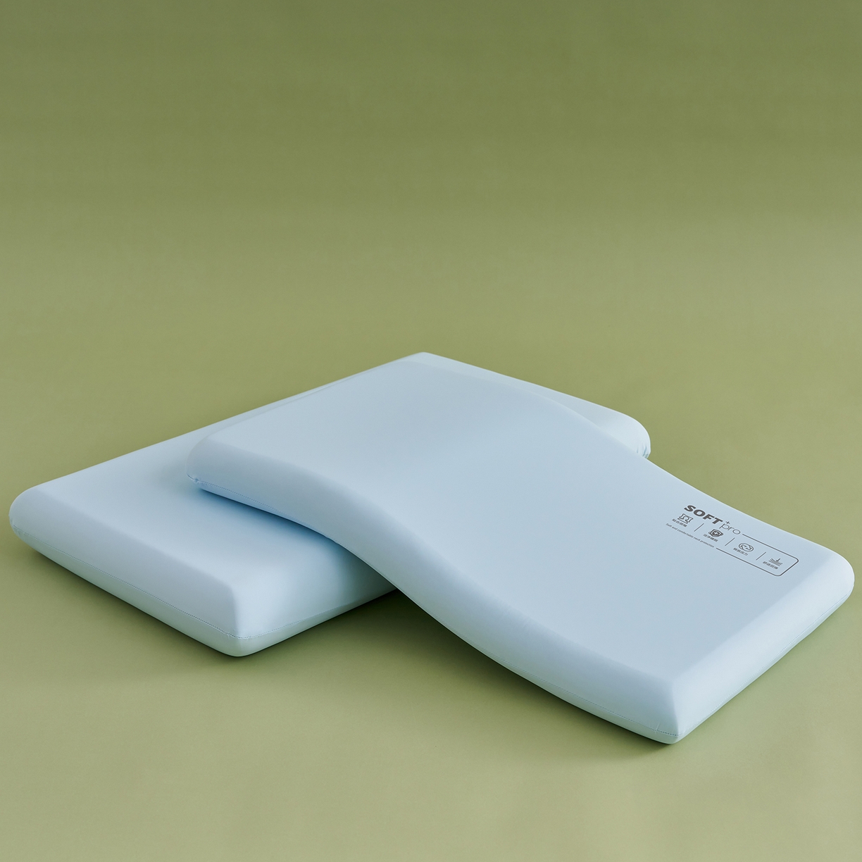 91家纺网 家纺一手货源 找家纺 乐可 2026新款深睡云感记忆棉枕枕头枕芯 深睡云感枕-蓝