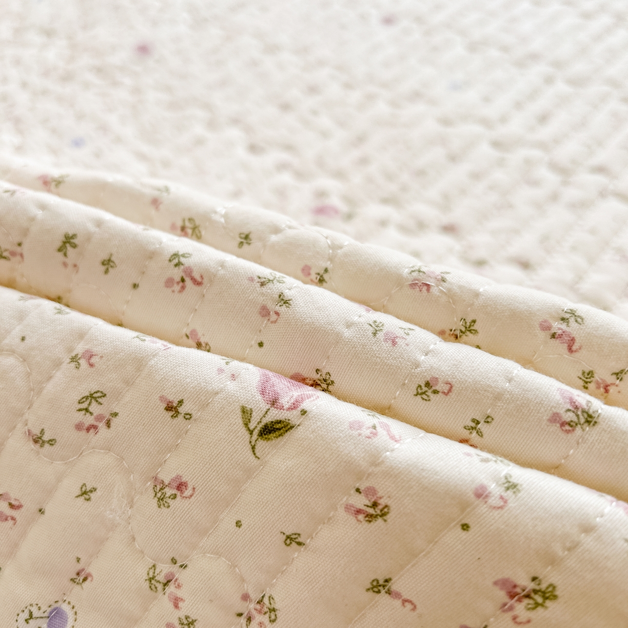 91家纺网 家纺一手货源 找家纺 慕澄家纺 2026新款小清新印花水洗棉床盖单品床盖床盖单件 小玫瑰