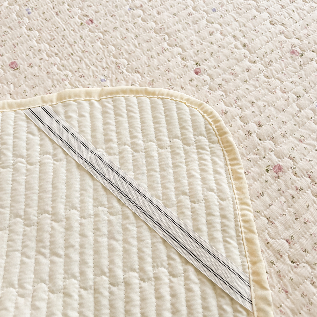 91家纺网 家纺一手货源 找家纺 慕澄家纺 2026新款小清新印花水洗棉床盖单品床盖床盖单件 小玫瑰