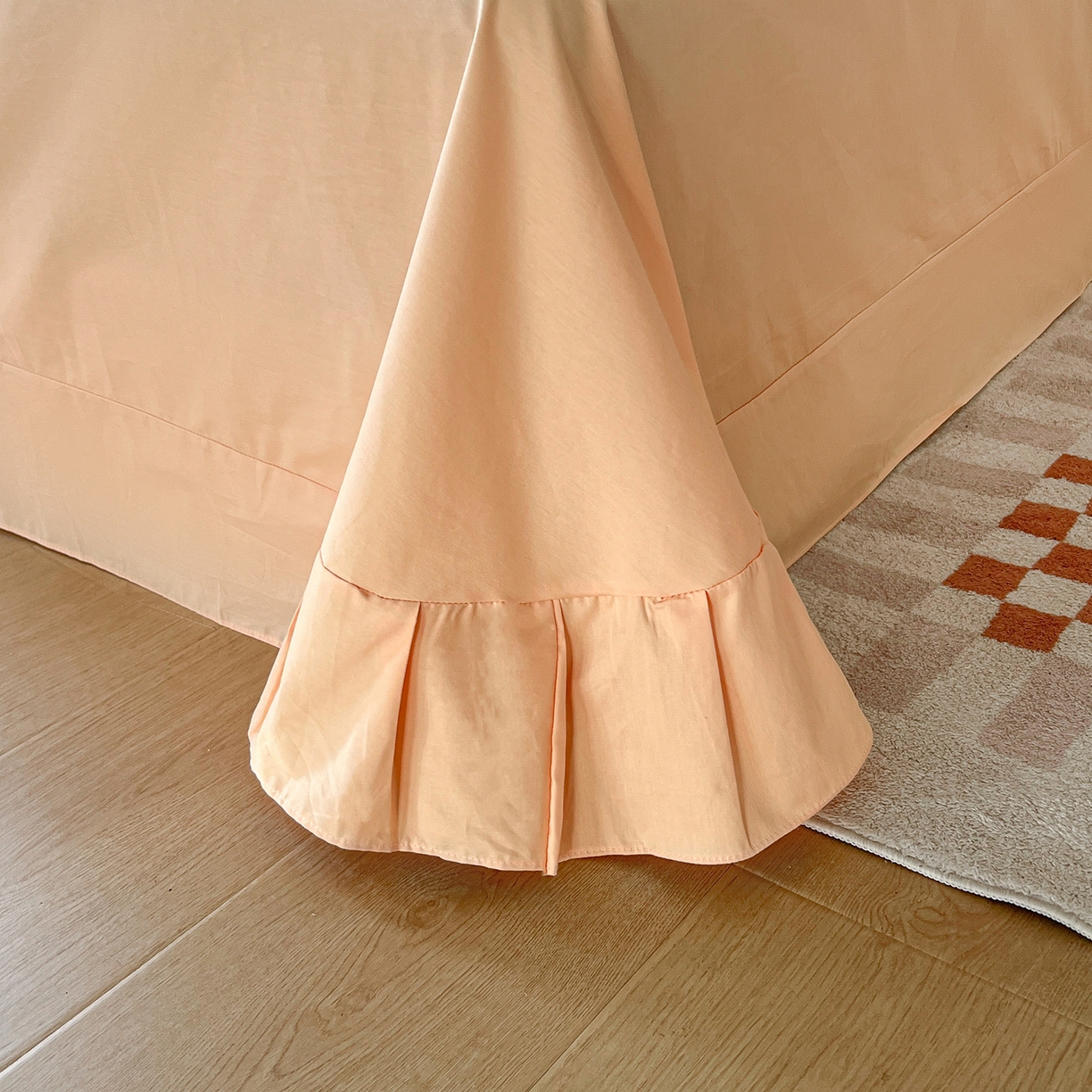 91家纺网 家纺一手货源 找家纺 帛美家纺 2026新款小清新全棉纯棉印花四件套 乔妍