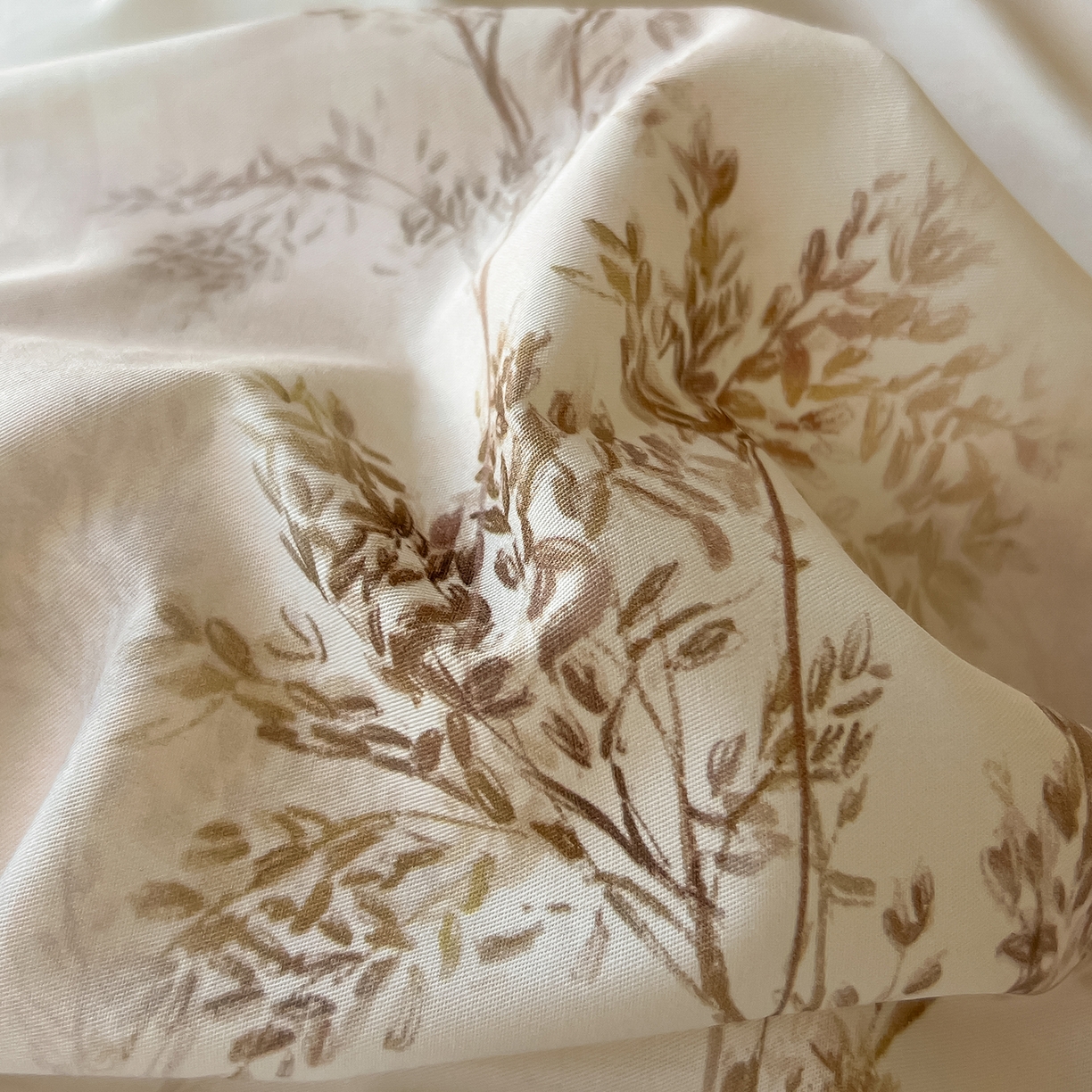 91家纺网 家纺一手货源 找家纺 帛美家纺 2026新款小清新全棉纯棉印花四件套 晚秋