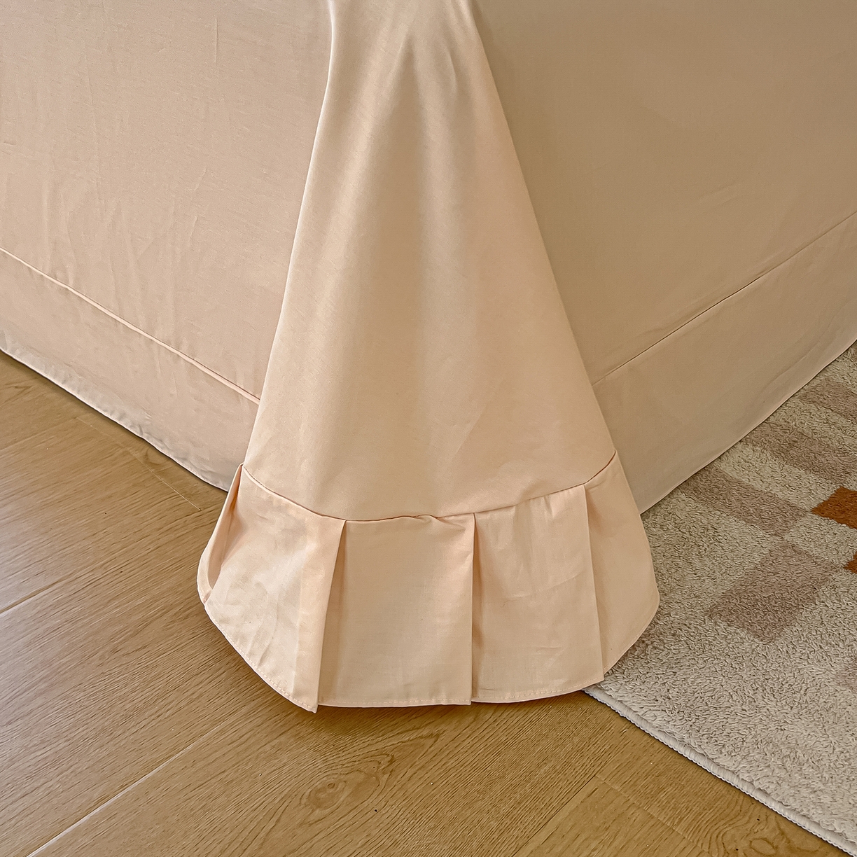 91家纺网 家纺一手货源 找家纺 帛美家纺 2026新款小清新全棉纯棉印花四件套 晓城时光