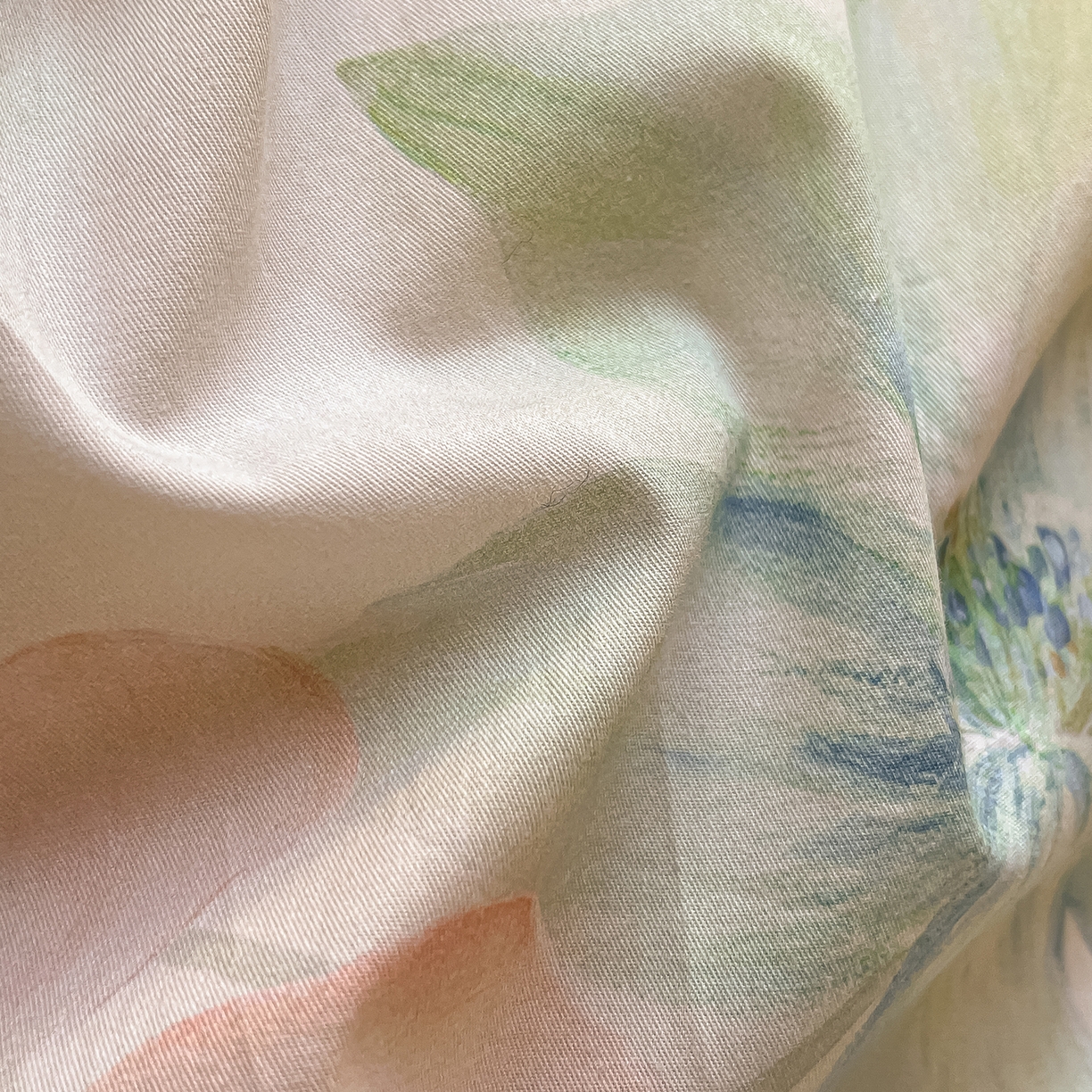 91家纺网 家纺一手货源 找家纺 帛美家纺 2026新款小清新全棉纯棉印花四件套 晓城时光