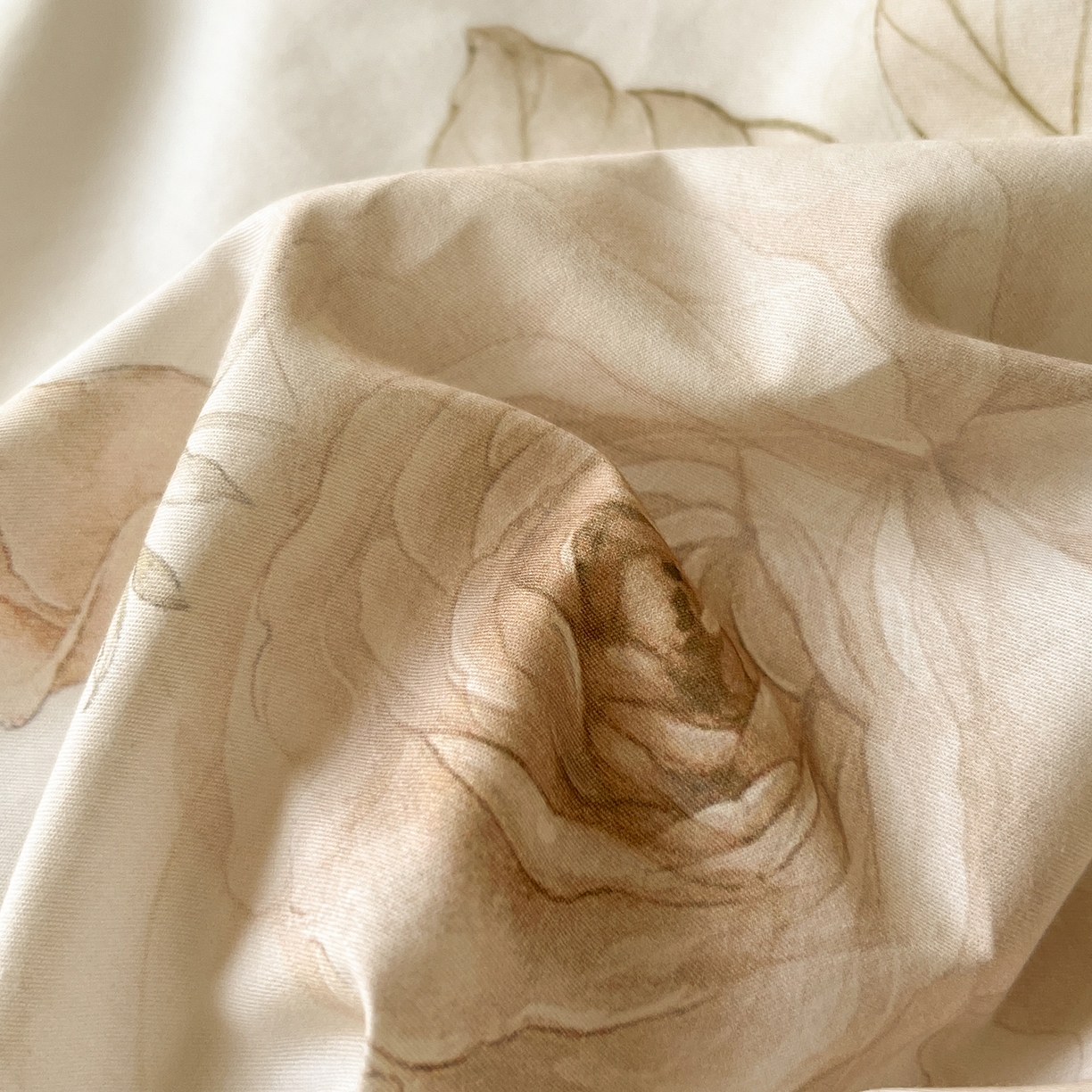 91家纺网 家纺一手货源 找家纺 帛美家纺 2026新款小清新全棉纯棉印花四件套 雅乐