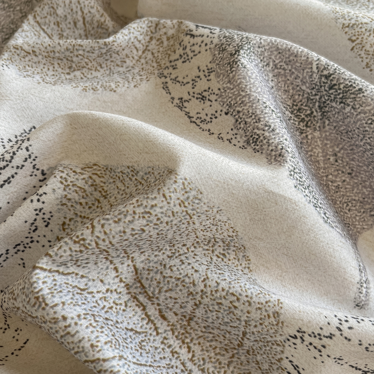 91家纺网 家纺一手货源 找家纺 帛美家纺 2026新款小清新全棉纯棉印花四件套 叶语情怀