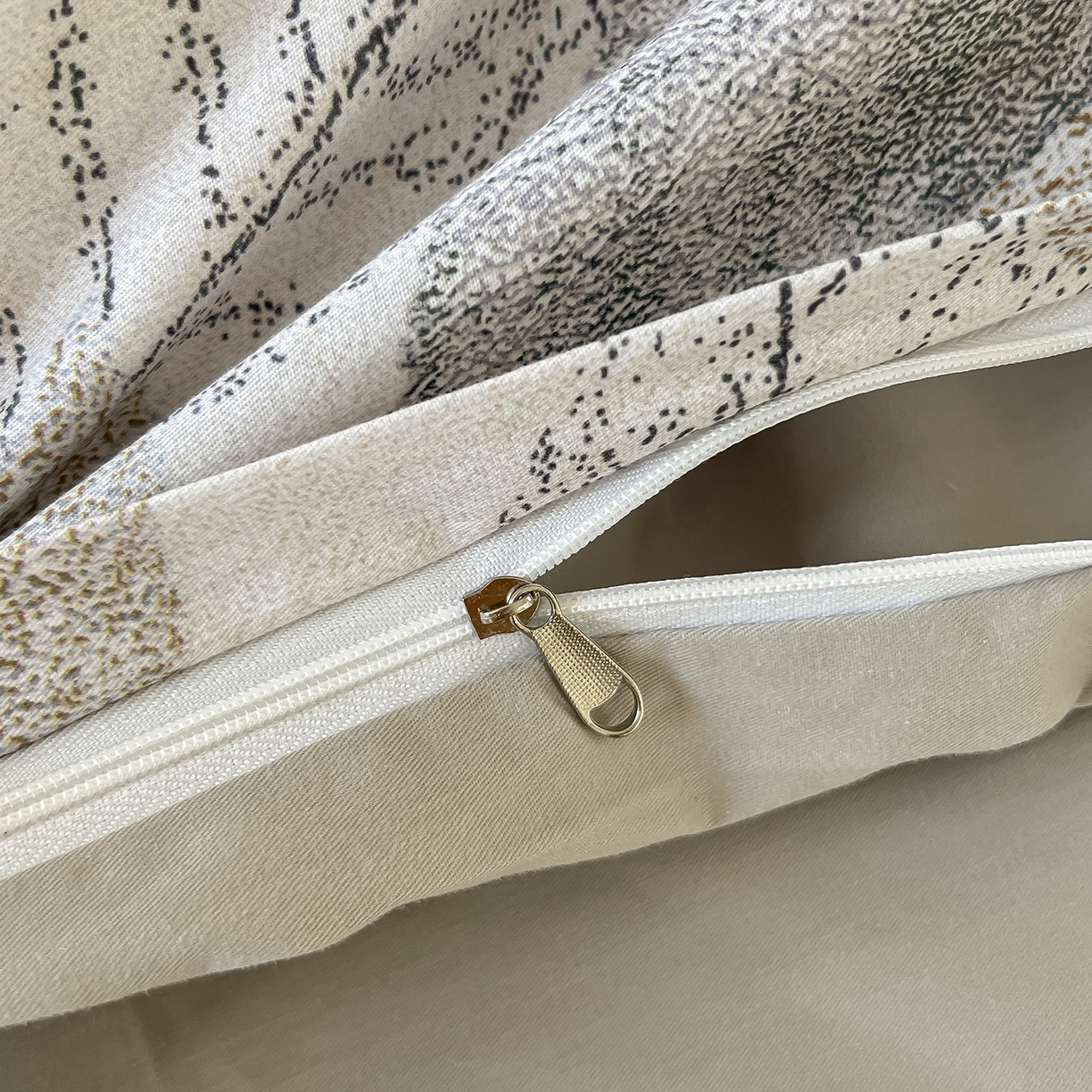 91家纺网 家纺一手货源 找家纺 帛美家纺 2026新款小清新全棉纯棉印花四件套 叶语情怀