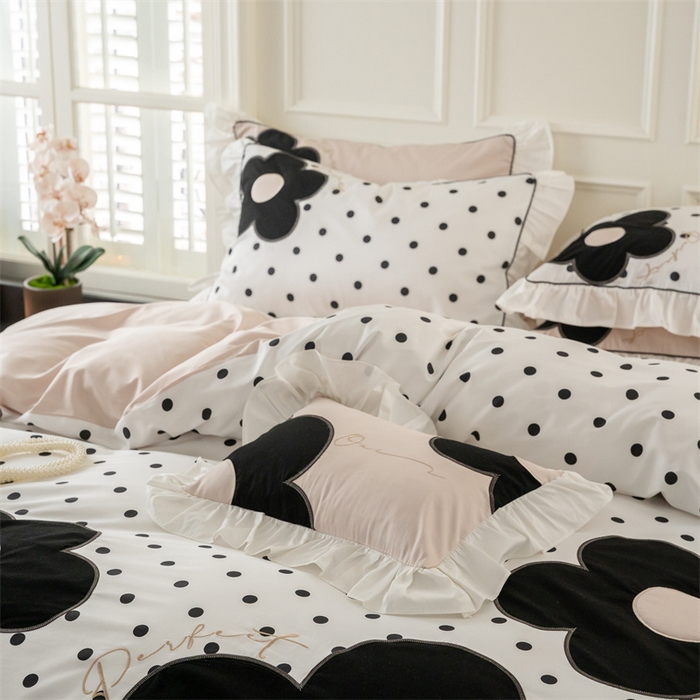 91家纺网 家纺一手货源 找家纺 （总）FORTWO 2024新款40斜纹数码印花贴布绣四件套