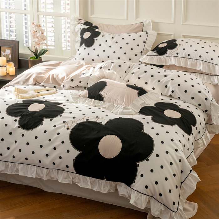 91家纺网 家纺一手货源 找家纺 （总）FORTWO 2024新款40斜纹数码印花贴布绣四件套