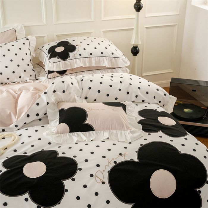 91家纺网 家纺一手货源 找家纺 （总）FORTWO 2024新款40斜纹数码印花贴布绣四件套