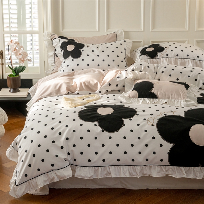 91家纺网 家纺一手货源 找家纺 （总）FORTWO 2024新款40斜纹数码印花贴布绣四件套