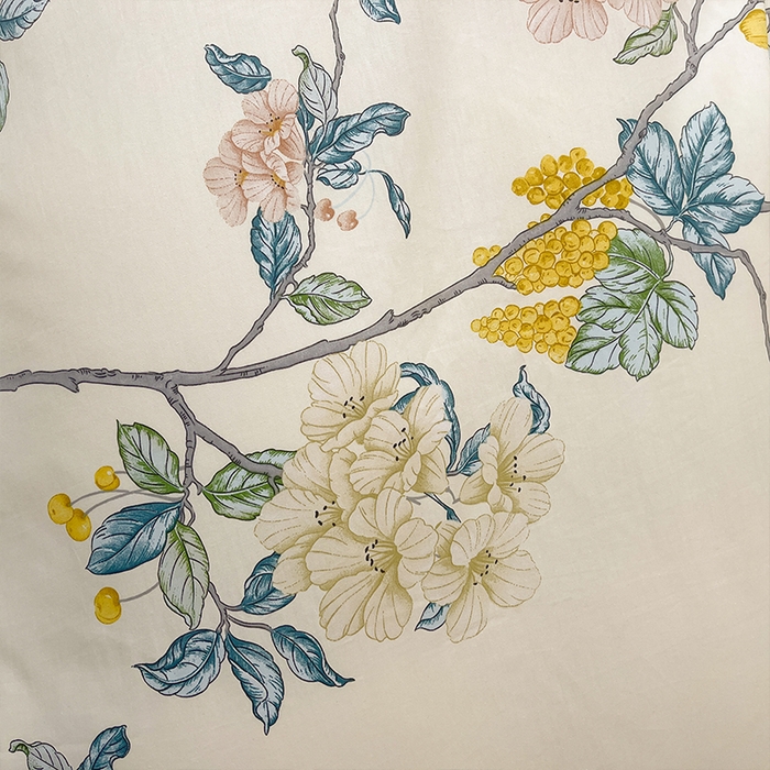 91家纺网 家纺一手货源 找家纺 帛美家纺 2026新款小清新全棉纯棉印花四件套 悠若花园