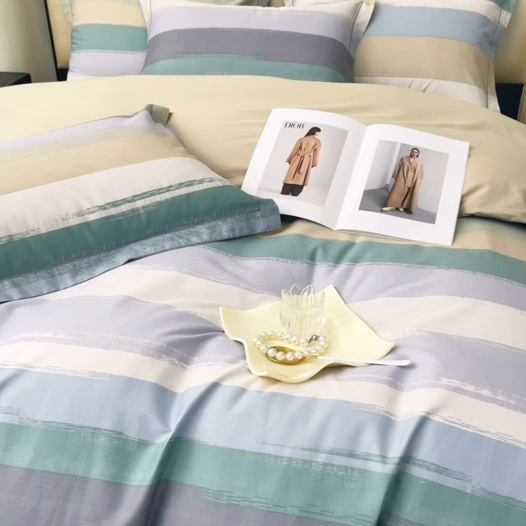 91家纺网 家纺一手货源 找家纺 帛美家纺 2026新款小清新全棉纯棉印花四件套 约定