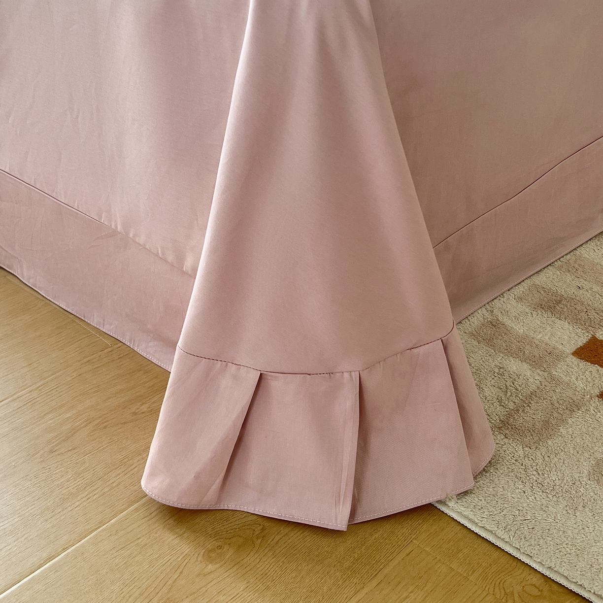 91家纺网 家纺一手货源 找家纺 帛美家纺 2026新款小清新全棉纯棉印花四件套 竹息