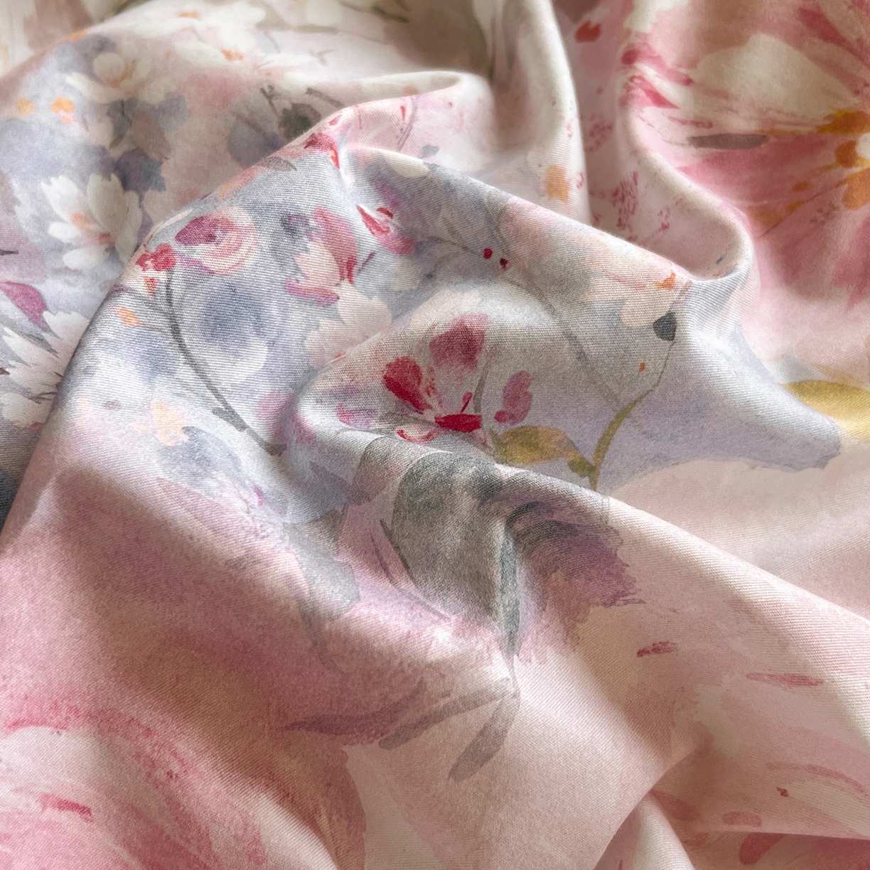 91家纺网 家纺一手货源 找家纺 帛美家纺 2026新款小清新全棉纯棉印花四件套 竹息