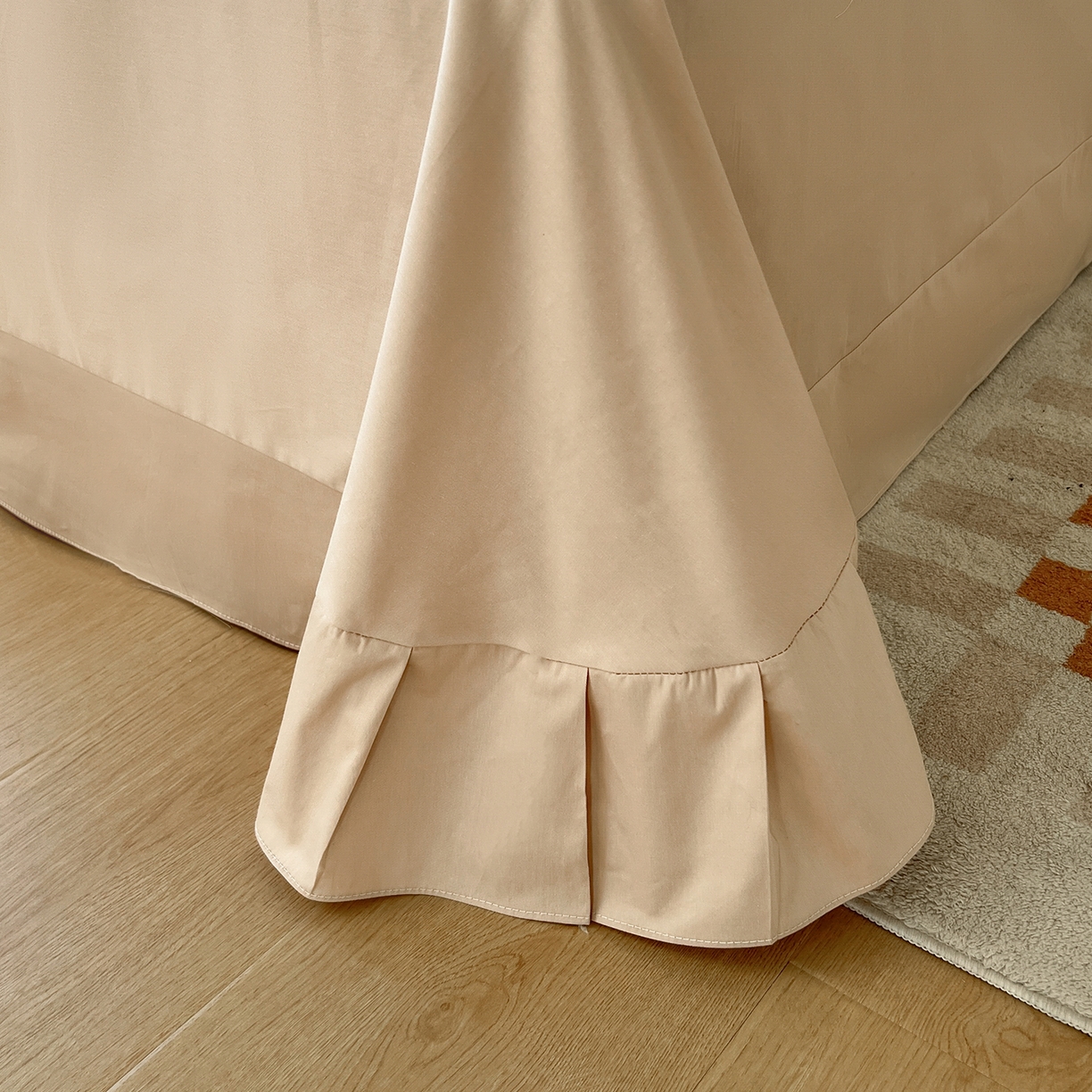 91家纺网 家纺一手货源 找家纺 帛美家纺 2026新款小清新全棉纯棉印花四件套 左岸花开