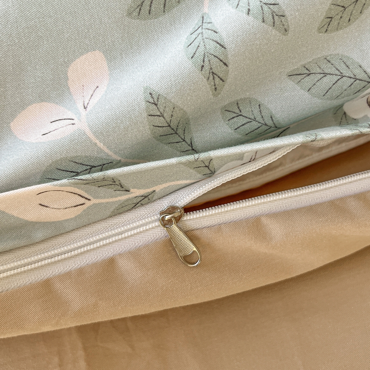 91家纺网 家纺一手货源 找家纺 帛美家纺 2026新款小清新全棉纯棉印花四件套 左岸花开