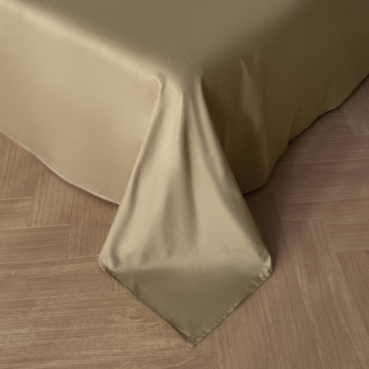 91家纺网 家纺一手货源 找家纺 沐棉家居 2026春夏新款绑带蝴蝶结棉麻四件套 一叶知秋