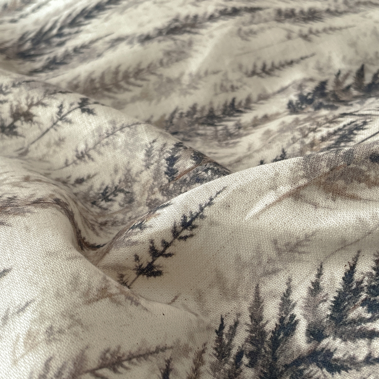 91家纺网 家纺一手货源 找家纺 沐棉家居 2026春夏新款绑带蝴蝶结棉麻四件套 觅森