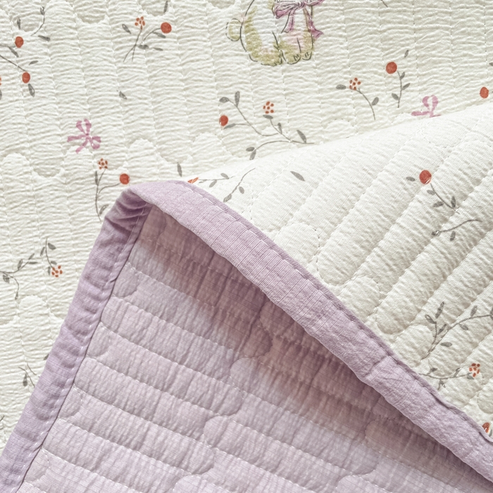 91家纺网 家纺一手货源 找家纺 （总）云玲时尚 2026新款A类云感双层纱7A抗菌床盖夏被四件套系列