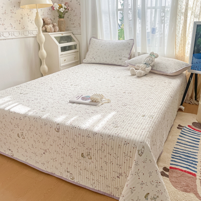 91家纺网 家纺一手货源 找家纺 （总）云玲时尚 2026新款A类云感双层纱7A抗菌床盖夏被四件套系列