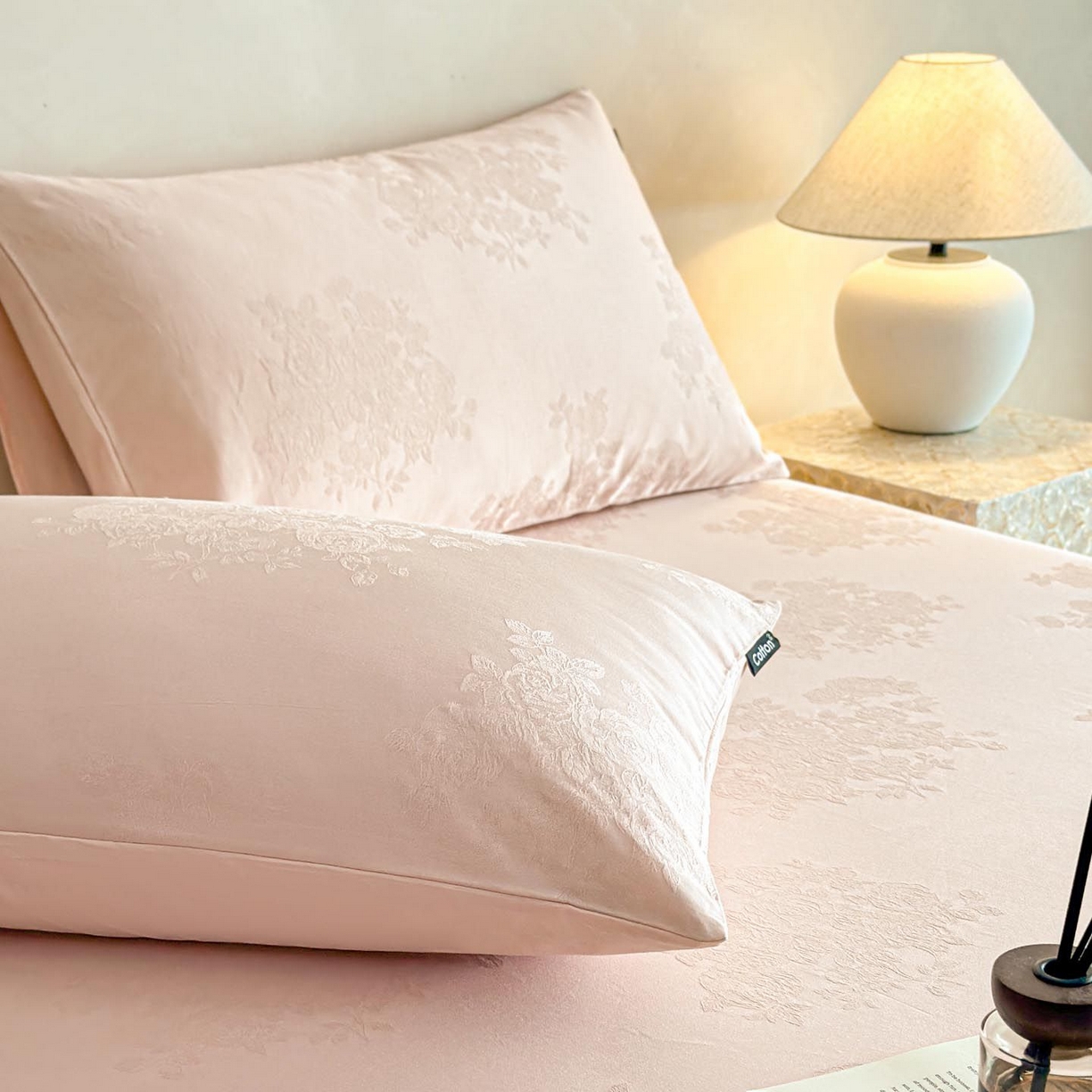 91家纺网 家纺一手货源 找家纺 （总）涵宸家纺 2026新款全棉提花里拉系列单枕套