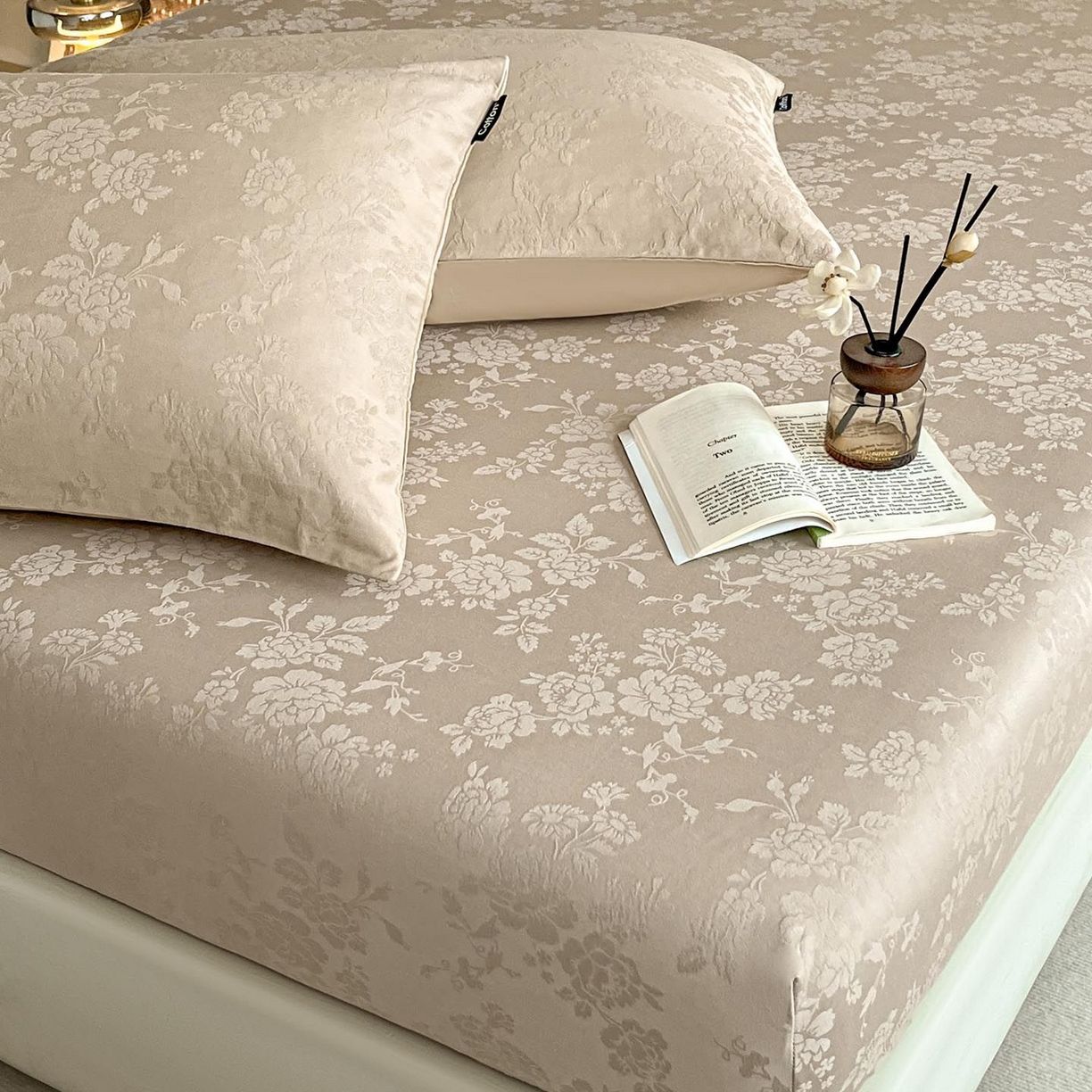 91家纺网 家纺一手货源 找家纺 涵宸家纺 2026新款全棉提花里拉系列单枕套 枕套-山慕色