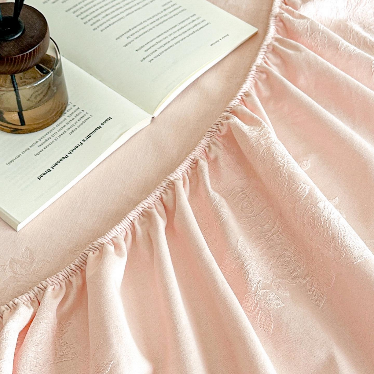 91家纺网 家纺一手货源 找家纺 （总）涵宸家纺 2026新款全棉提花里拉系列单床笠