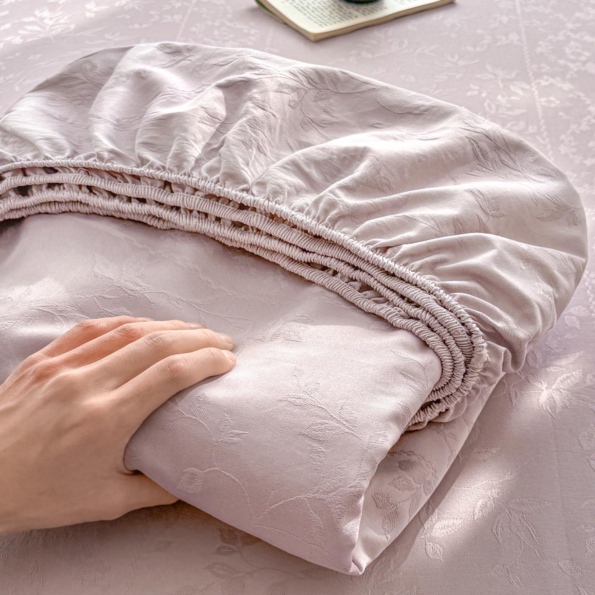 91家纺网 家纺一手货源 找家纺 （总）涵宸家纺 2026新款全棉提花里拉系列单床笠