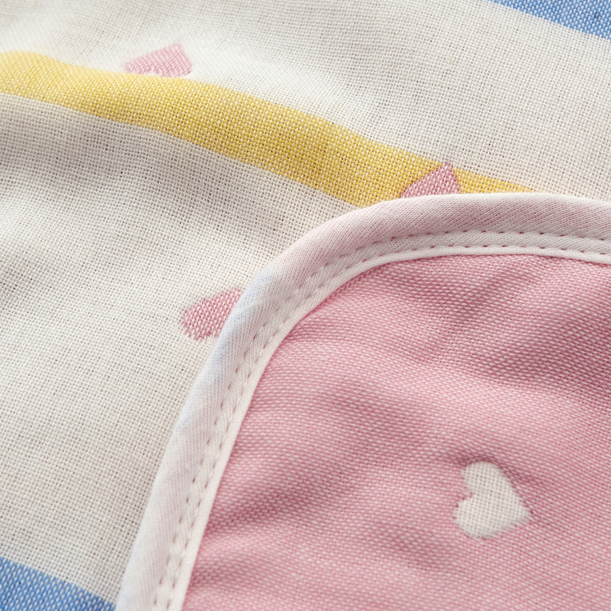 91家纺网 家纺一手货源 找家纺 （总）朴尔家纺-毛巾被 2026新款六层纱布全棉循环小花型枕巾