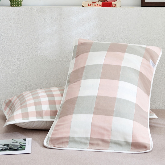 91家纺网 家纺一手货源 找家纺 （总）朴尔家纺-毛巾被 2026新款六层纱布全棉循环小花型枕巾