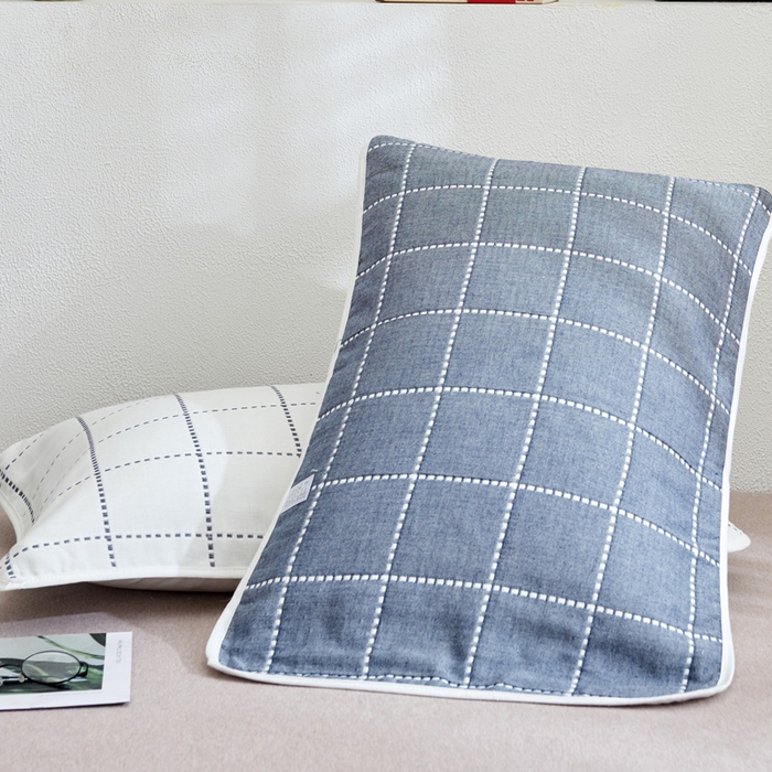 91家纺网 家纺一手货源 找家纺 （总）朴尔家纺-毛巾被 2026新款六层纱布全棉循环小花型枕巾