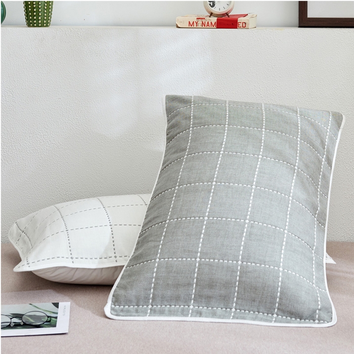 91家纺网 家纺一手货源 找家纺 （总）朴尔家纺-毛巾被 2026新款六层纱布全棉循环小花型枕巾