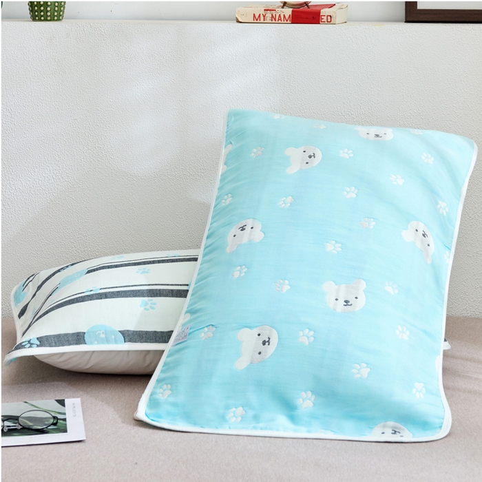 91家纺网 家纺一手货源 找家纺 （总）朴尔家纺-毛巾被 2026新款六层纱布全棉循环小花型枕巾