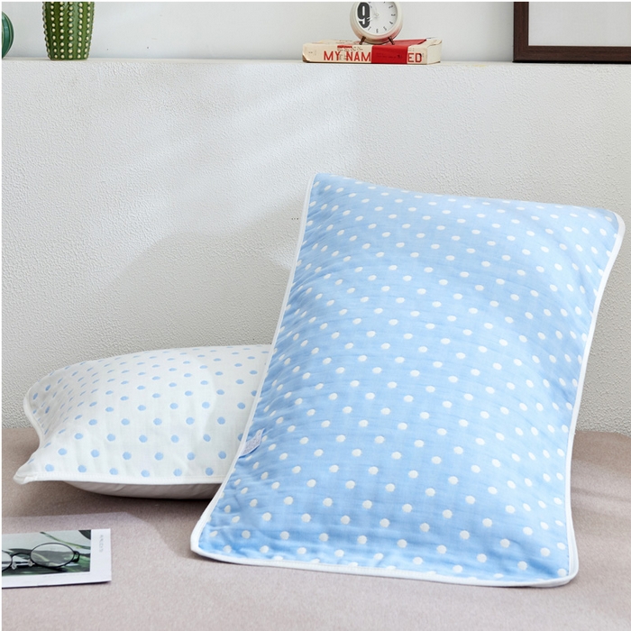 91家纺网 家纺一手货源 找家纺 （总）朴尔家纺-毛巾被 2026新款六层纱布全棉循环小花型枕巾